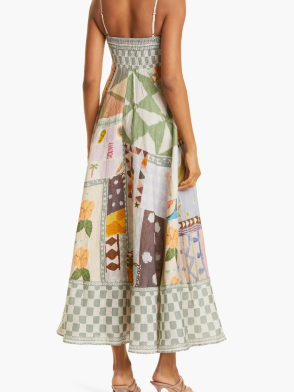 Alemais Emma Gale Dress Patchwork print sundress - US size 6, AU size 10 - Picture 2 of 12
